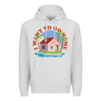 Dove Grey i want to go home Premium Hoodie - linhVisuals