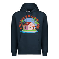 Navy i want to go home Premium Hoodie - linhVisuals