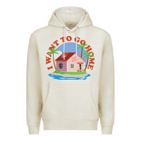 Oatmeal Heather i want to go home Premium Hoodie - linhVisuals