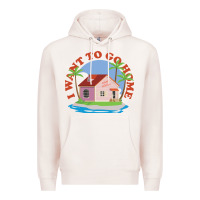 Pale Pink i want to go home Premium Hoodie - linhVisuals