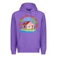Purple i want to go home Premium Hoodie - linhVisuals