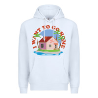 White i want to go home Premium Hoodie - linhVisuals