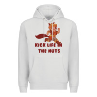 Dove Grey kick life in the nuts   squirrel girl Premium Hoodie - linhVisuals