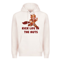 Pale Pink kick life in the nuts   squirrel girl Premium Hoodie - linhVisuals