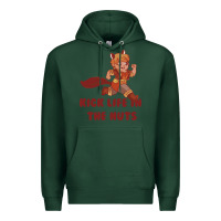 Sports Green kick life in the nuts   squirrel girl Premium Hoodie - linhVisuals