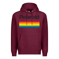 Burgundy polaroid color spectrum horizontal Premium Hoodie - linhVisuals
