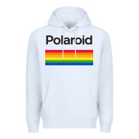 White polaroid color spectrum horizontal Premium Hoodie - linhVisuals