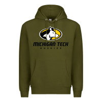 Army Green michigan tech huskies Premium Hoodie - linhVisuals
