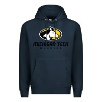 Navy michigan tech huskies Premium Hoodie - linhVisuals