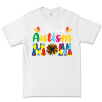 White Proud Autism Mom sunflower Premium Tee - CowhideDigitalArt