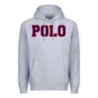 Heather Grey polo Premium Hoodie - linhVisuals