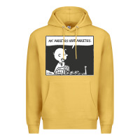 Antique Gold my anxieties have anxieties   peanuts Premium Hoodie - linhVisuals