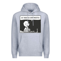 Heather Grey my anxieties have anxieties   peanuts Premium Hoodie - linhVisuals