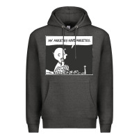 Charcoal Heather my anxieties have anxieties   peanuts Premium Hoodie - linhVisuals