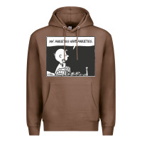 Chestnut my anxieties have anxieties   peanuts Premium Hoodie - linhVisuals