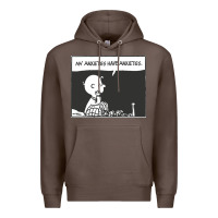 Coffee my anxieties have anxieties   peanuts Premium Hoodie - linhVisuals
