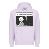 Lilac my anxieties have anxieties   peanuts Premium Hoodie - linhVisuals