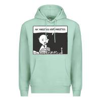 Seafoam my anxieties have anxieties   peanuts Premium Hoodie - linhVisuals