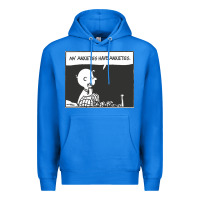 True Royal my anxieties have anxieties   peanuts Premium Hoodie - linhVisuals