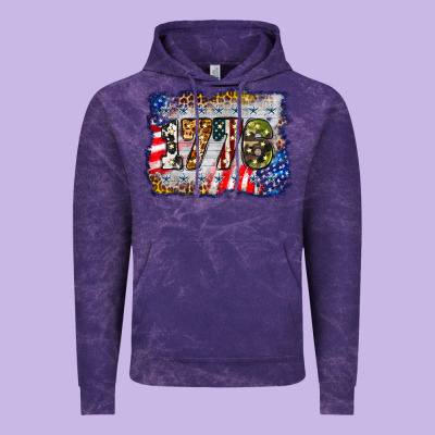 1776 4th Of July Background Vintage Hoodie Designed By Barkaloodesign
