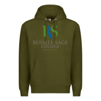 Army Green russell sage college Premium Hoodie - linhVisuals