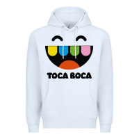 White toca Premium Hoodie - linhVisuals