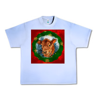 Grape Ice christmas red angus calf head Urban Heavy Tee - LillyAllenDesigns