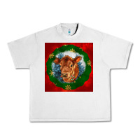 Lunar Rock christmas red angus calf head Urban Heavy Tee - LillyAllenDesigns