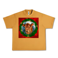 Peanut Butter christmas red angus calf head Urban Heavy Tee - LillyAllenDesigns
