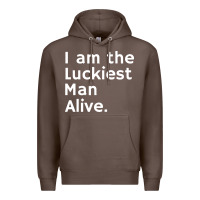 Coffee luckiest man alive Premium Hoodie - linhVisuals