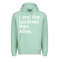 Seafoam luckiest man alive Premium Hoodie - linhVisuals
