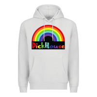 Dove Grey dick house Premium Hoodie - linhVisuals