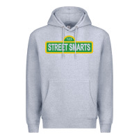 Heather Grey street smarts   john mulaney Premium Hoodie - linhVisuals