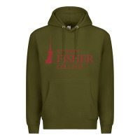 Army Green st. john fisher collage Premium Hoodie - linhVisuals