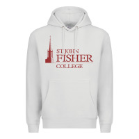 Dove Grey st. john fisher collage Premium Hoodie - linhVisuals