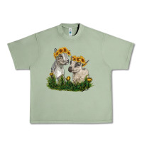 Oil Green baby goats Urban Heavy Tee - RanaPortraitStore