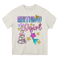 Cream Birthday Girl 9 Heavy Core Tee - BundleAndBundleShop