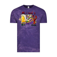 Cloud Purple all i need is beer king cake crawfish Vintage Tee - SublimationCraftShop