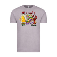 Vintage Zinc all i need is beer king cake crawfish Vintage Tee - SublimationCraftShop