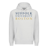 Dove Grey suffolk university Premium Hoodie - linhVisuals