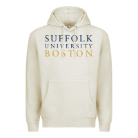 Oatmeal Heather suffolk university Premium Hoodie - linhVisuals