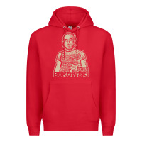 Red vintage charles bukowski Premium Hoodie - linhVisuals