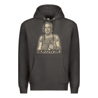 Smoke vintage charles bukowski Premium Hoodie - linhVisuals