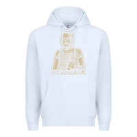 White vintage charles bukowski Premium Hoodie - linhVisuals
