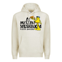 Oatmeal Heather mellow mushroom Premium Hoodie - linhVisuals