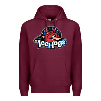 Burgundy Ice-Hogs Premium Hoodie - linhVisuals