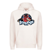 Pale Pink Ice-Hogs Premium Hoodie - linhVisuals