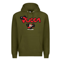Army Green pucca and garu Premium Hoodie - linhVisuals
