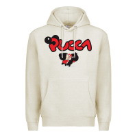Oatmeal Heather pucca and garu Premium Hoodie - linhVisuals
