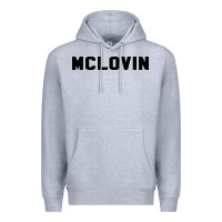Heather Grey mclovin novelty humor Premium Hoodie - linhVisuals